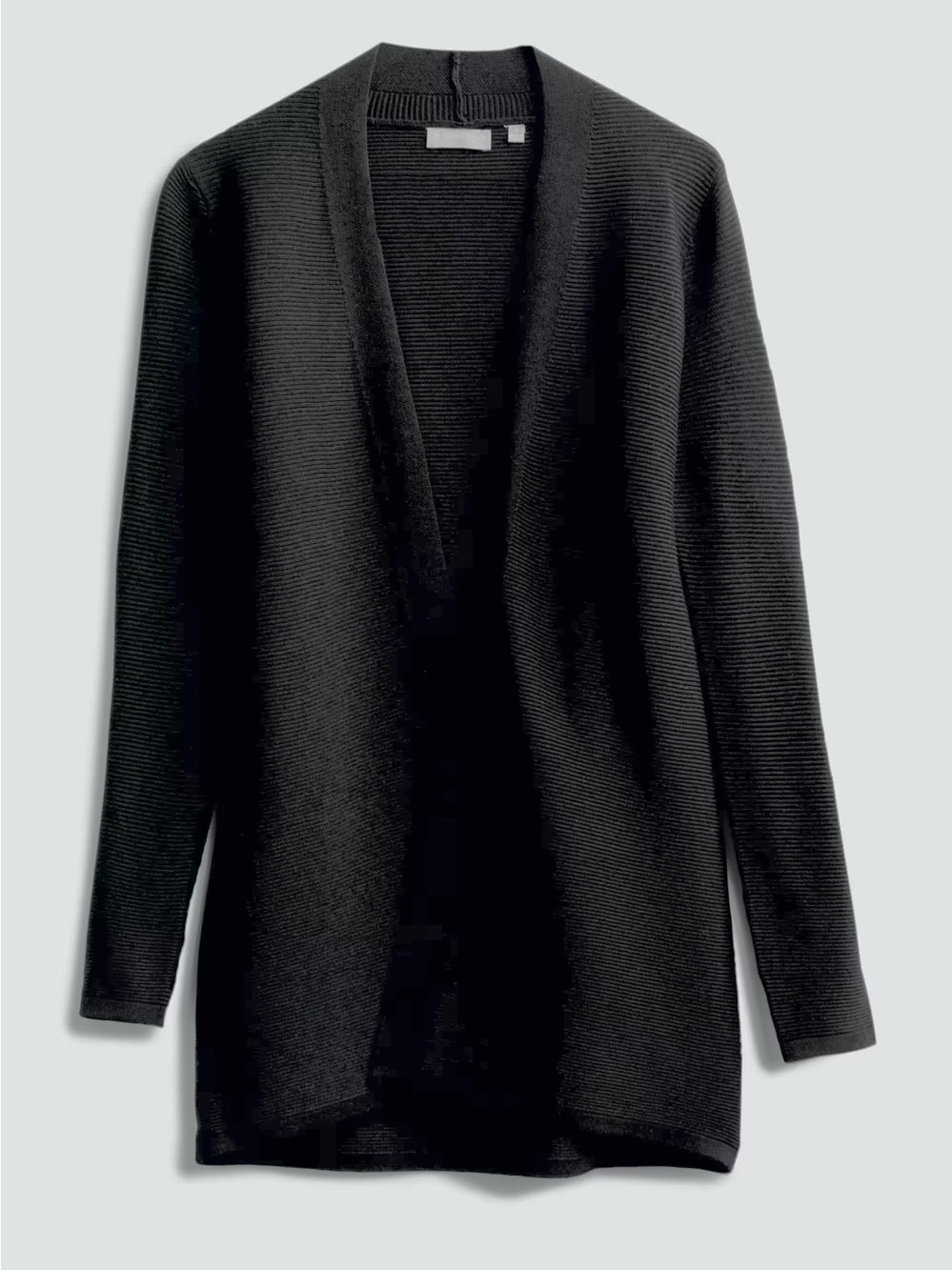 Evolution by Cyrus Laysie Ribbed Open Cardigan Black Stitch Fix Size Medium